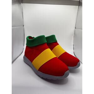 Sonic Knuckles Kids Shoes EU 32 US 1 Cosplay Dress Up Red Slip On Sneakers